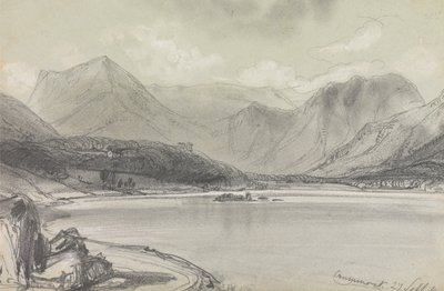 Crummock Water door Edward Lear